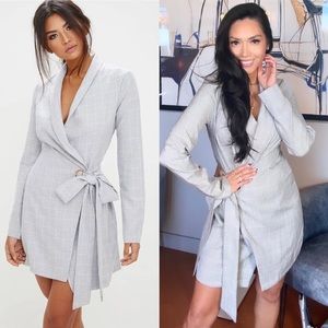 Pretty Little Things Gray Wrap Blazer